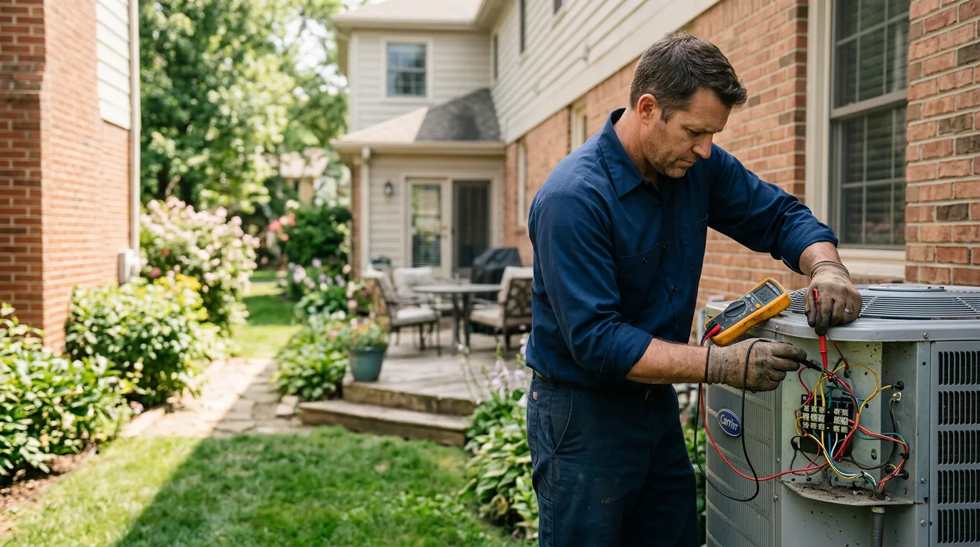 HVAC technician working near Olive Hill, KY